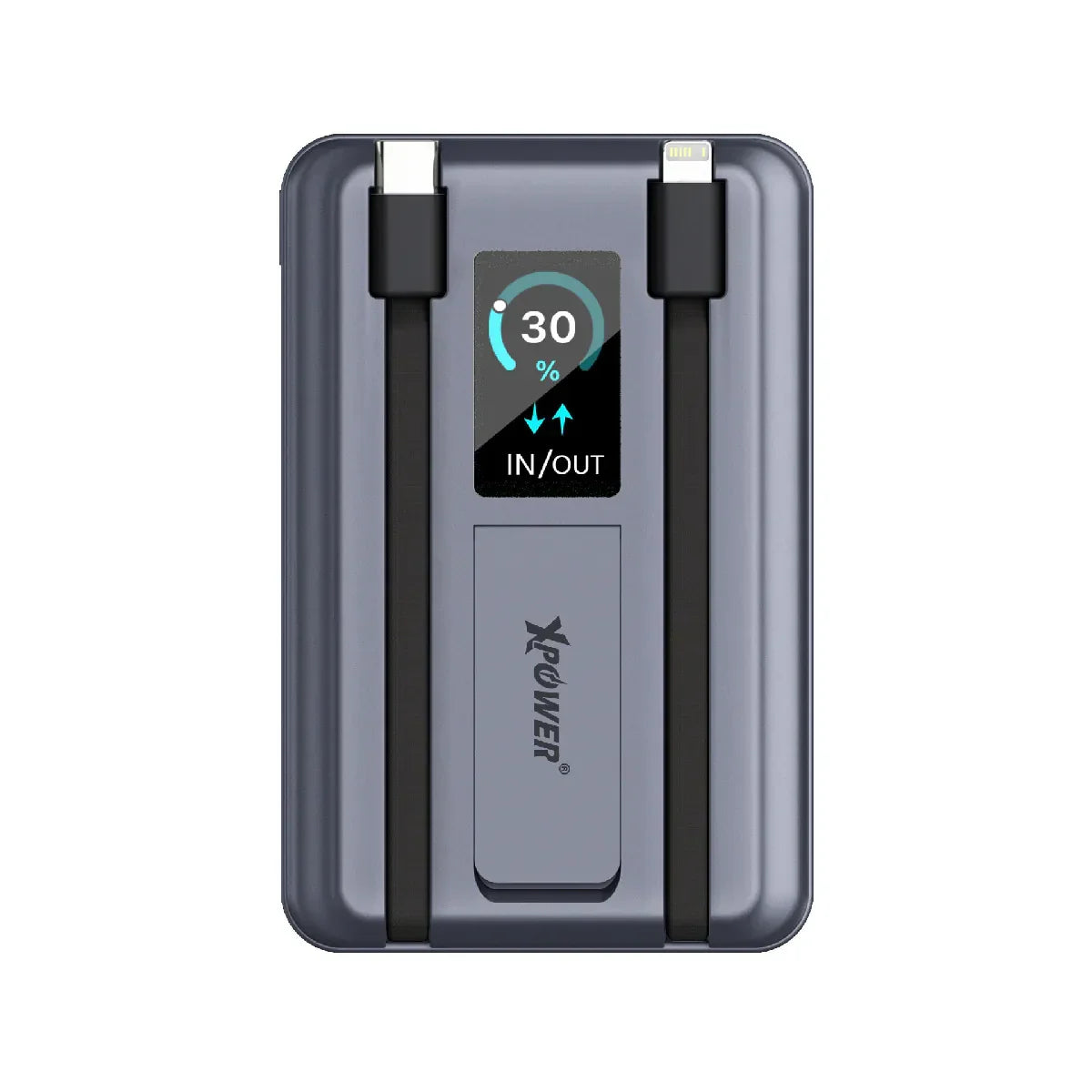 XPower MagSwift 7in1 10000mAh Wireless Power Bank - Grey - Tashqila XPower MagSwift 7in1 10000mAh Wireless Power Bank - Grey - Tashqila